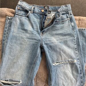 BDG Urban Outfitters Straight Light Blue Ripped Jeans